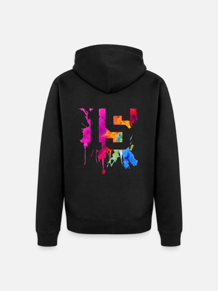 15 YEARS 15TH BIRTHDAY - Unisex Premium Organic Zip Hoodie - black