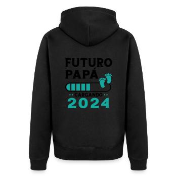 Futur Pape 2024 - Veste à capuche bio Premium Unisexe - noir - Dos - Nico (187cm)