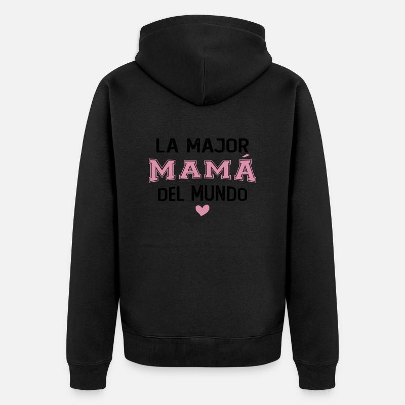 La meilleure maman du monde - Veste à capuche bio Premium Unisexe - noir