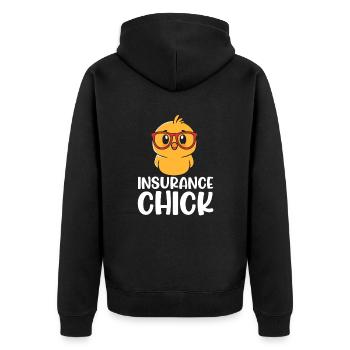 Assurance - Veste à capuche bio Premium Unisexe - noir - Dos - Nico (187cm)