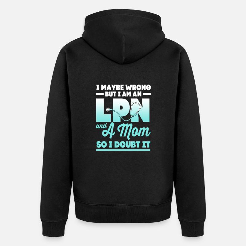 Krankenpfleger Krankenpflegerin Krankenschwester - Unisex Premium Bio Zip Hoodie - Schwarz