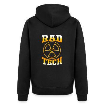 IRM Radiologue Radiologie Radiologie Rad Tech - Veste à capuche bio Premium Unisexe - noir - Dos - Nico (187cm)