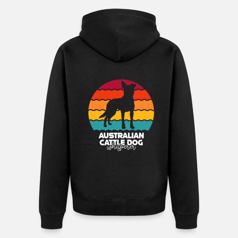 Bouvier australien - Veste à capuche bio Premium Unisexe - noir