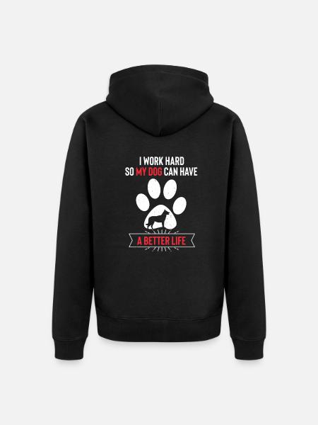 Beauceron - Unisex Premium Organic Zip Hoodie - black