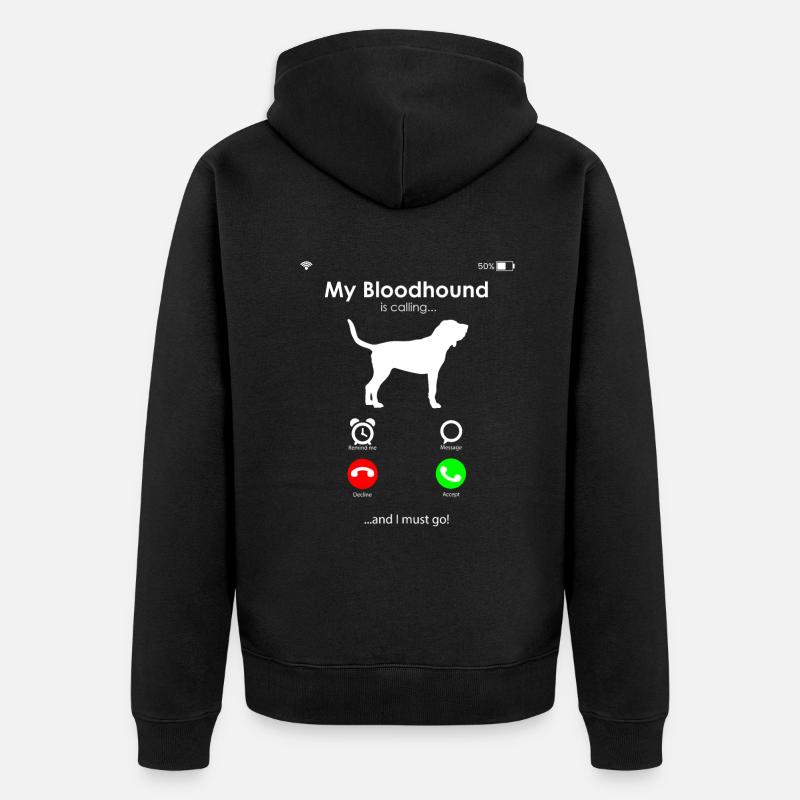 Chien Limier - Veste à capuche bio Premium Unisexe - noir
