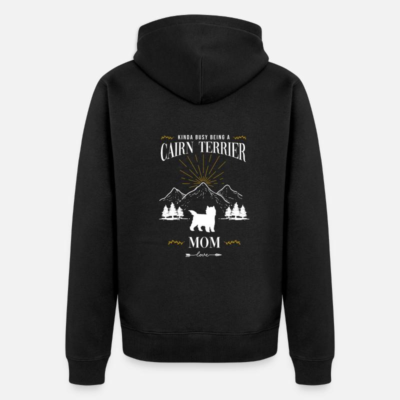 Cairn Terrier - Veste à capuche bio Premium Unisexe - noir