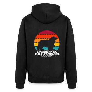 Cavalier King Charles Spaniel Cadeau - Veste à capuche bio Premium Unisexe - noir - Dos - Nico (187cm)