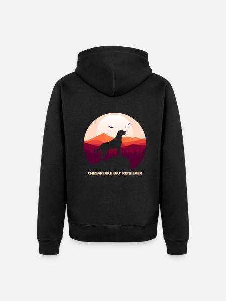 Chesapeake Bay Retriever - Unisex Premium Organic Zip Hoodie - black