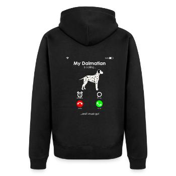 Dalmate - Veste à capuche bio Premium Unisexe - noir - Dos - Nico (187cm)