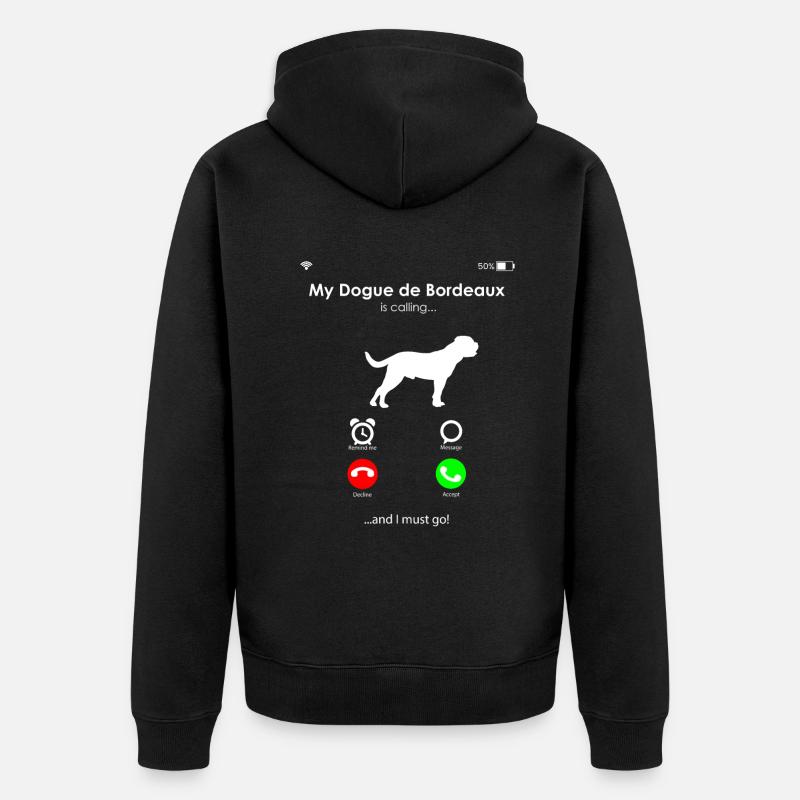 Dogue de Bordeaux - Veste à capuche bio Premium Unisexe - noir
