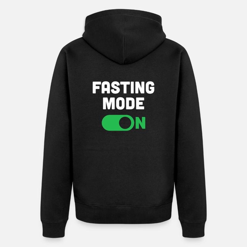 Mode de jeûne activé - Veste à capuche bio Premium Unisexe - noir