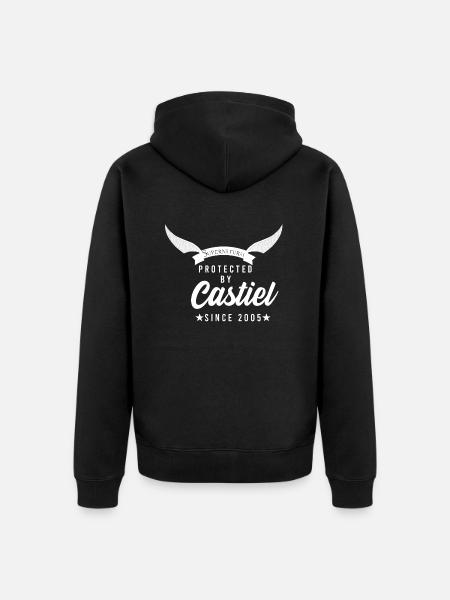 CASTIEL, GIFT - Unisex Premium Organic Zip Hoodie - black