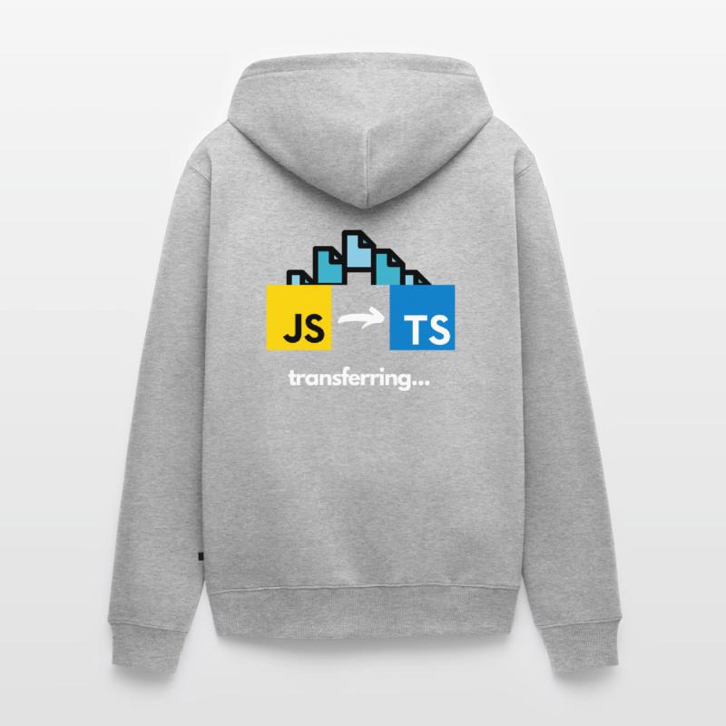 Transferring from Javascript to Typescript Unisex Premium Organic Zip Hoodie
