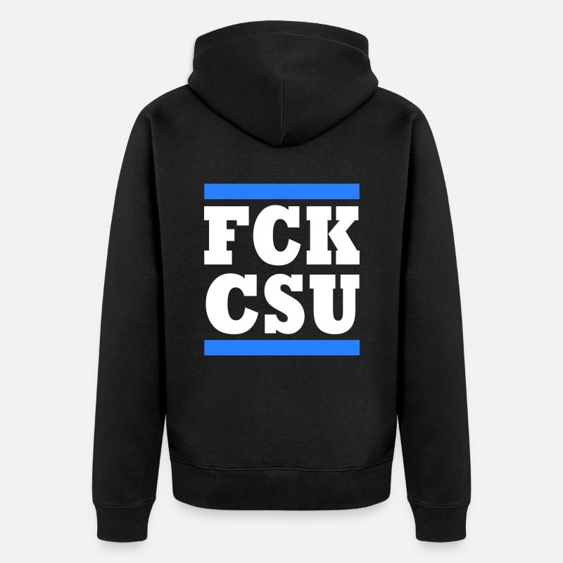 Fck csu - Veste à capuche bio Premium Unisexe - noir