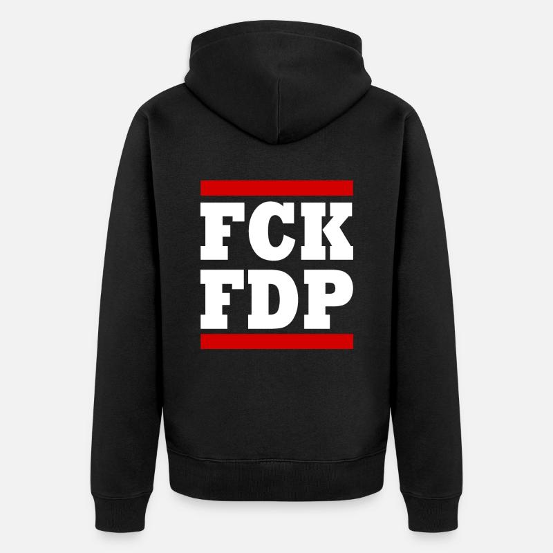 Fck fdp - Veste à capuche bio Premium Unisexe - noir