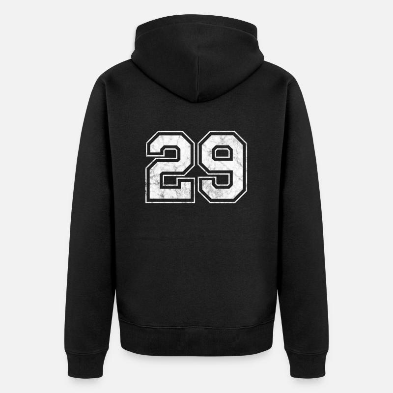 Numéro 29 - Veste à capuche bio Premium Unisexe - noir