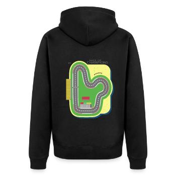 Play Mat Car Race Track, Race of Champions Kids - Veste à capuche bio Premium Unisexe - noir - Dos - Nico (187cm)