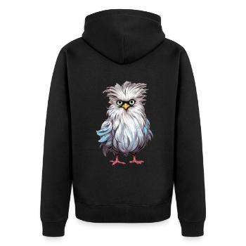 Agriculteur Farmer Soie Poulet Poulets Poule Cadeau - Veste à capuche bio Premium Unisexe - noir - Dos - Nico (187cm)