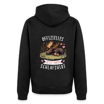 Officiel Meilleure chemise de sommeil pour maman orignal Fête des mères - Veste à capuche bio Premium Unisexe - noir - Dos - Nico (187cm)