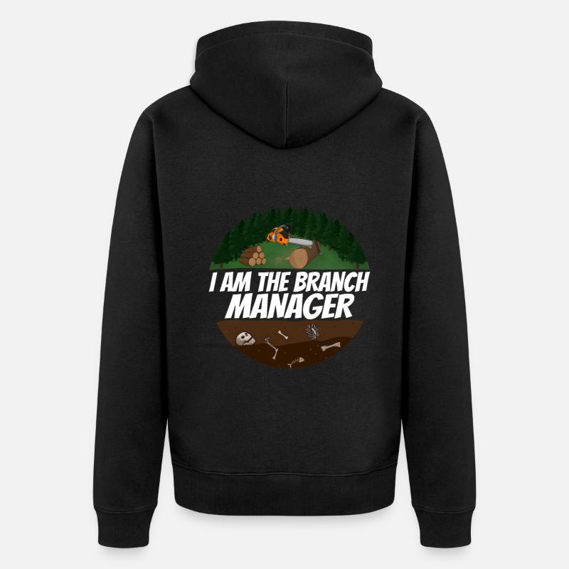 Tronçonneuse Tronçonneuse - Veste à capuche bio Premium Unisexe - noir