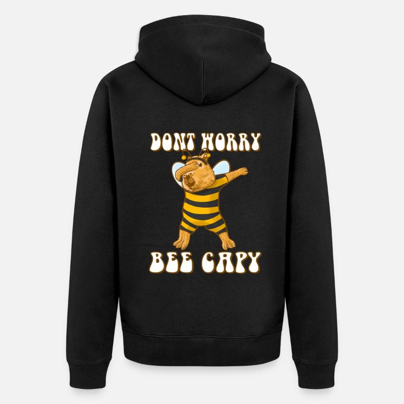 Capybara be Capy - Veste à capuche bio Premium Unisexe - noir