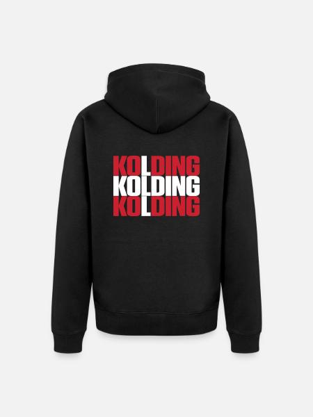 Kolding Danemark Drapeau - Veste à capuche bio Premium Unisexe - noir