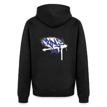 Jeux et streaming | Embarrassant Bro - Veste à capuche bio Premium Unisexe - noir - Dos - Nico (187cm)