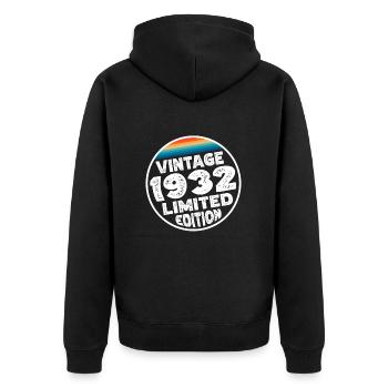 Édition limitée depuis 1932 Cadeau d’anniversaire - Veste à capuche bio Premium Unisexe - noir - Dos - Nico (187cm)