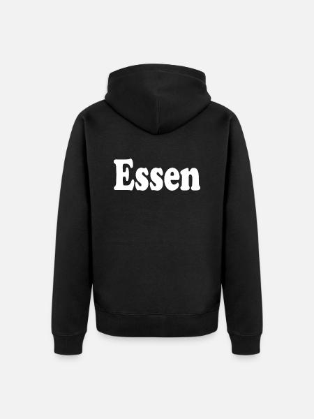 eat - Unisex Premium Organic Zip Hoodie - black