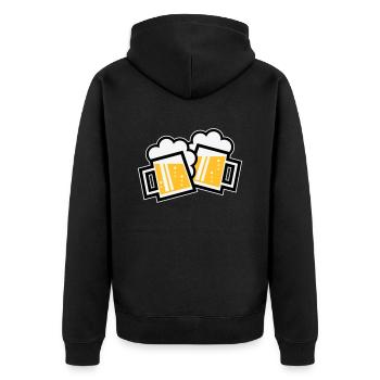 XZwei Originale Bayern (tricolore) - Veste à capuche bio Premium Unisexe - noir - Dos - Nico (187cm)