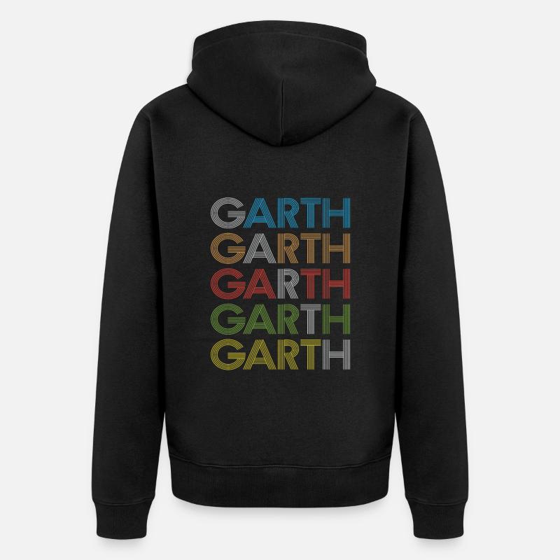 Garth - Veste à capuche bio Premium Unisexe - noir