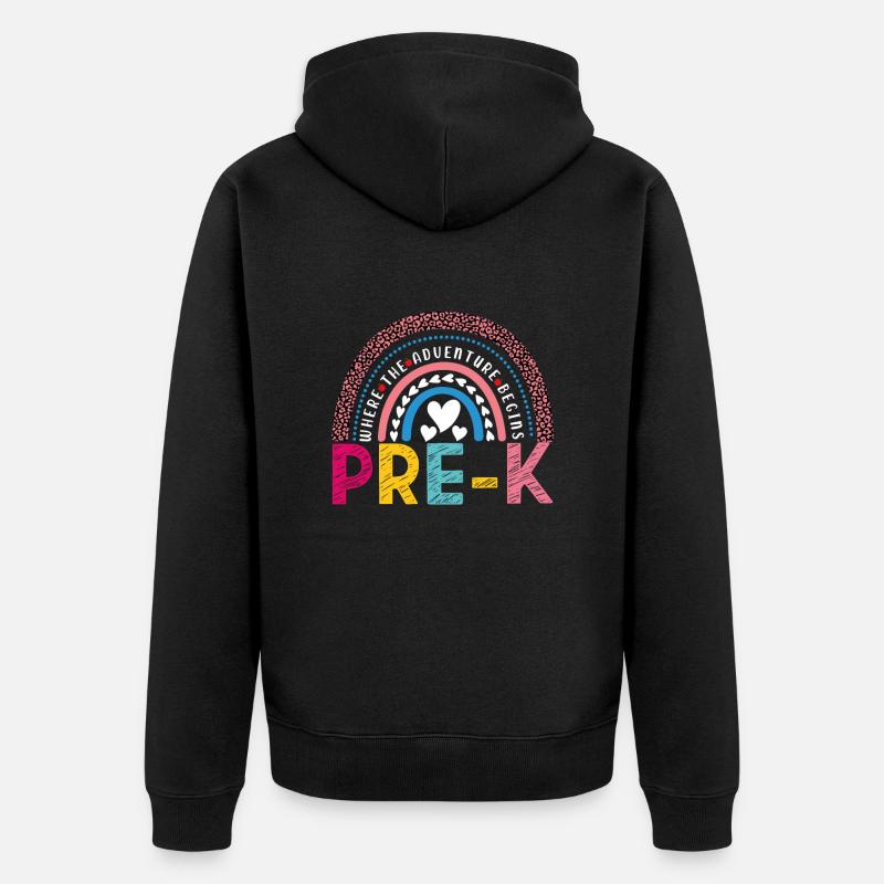 Pré-maternelle - Veste à capuche bio Premium Unisexe - noir