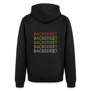 Backstreet - Veste à capuche bio Premium Unisexe - noir - Dos - Nico (187cm)