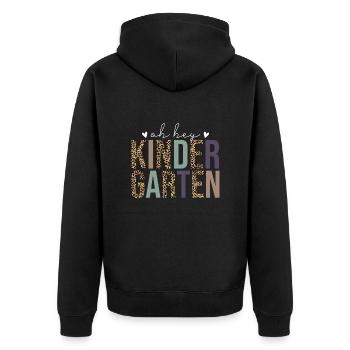 Oh Hey L'école Maternelle - Veste à capuche bio Premium Unisexe - noir - Dos - Nico (187cm)