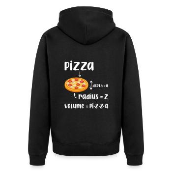 Volume Drôle De Pizza - Veste à capuche bio Premium Unisexe - noir - Dos - Nico (187cm)