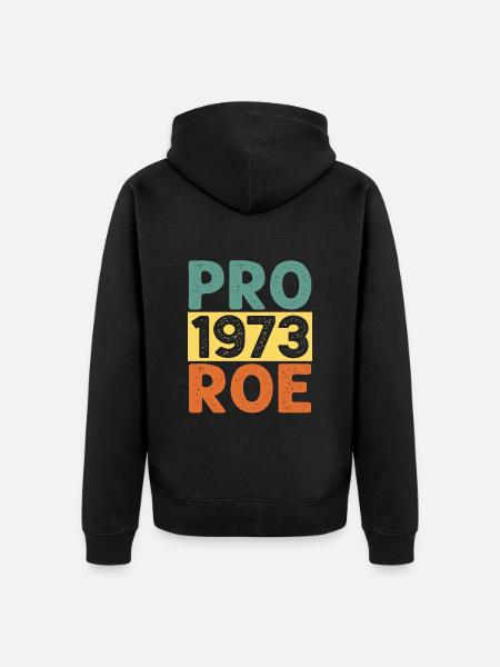 Pro 1973 Roe - Unisex Premium Organic Zip Hoodie - black