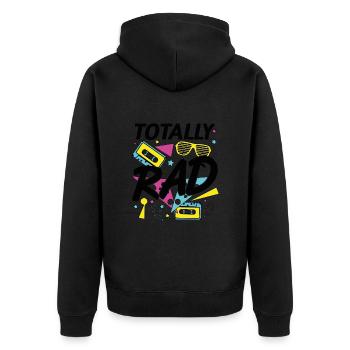 Totalement Génial - Veste à capuche bio Premium Unisexe - noir - Dos - Nico (187cm)