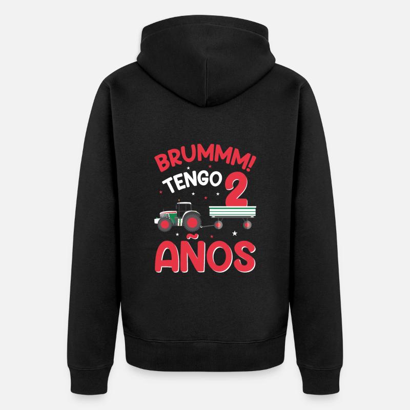 Brummm J'ai 2 ans - Veste à capuche bio Premium Unisexe - noir