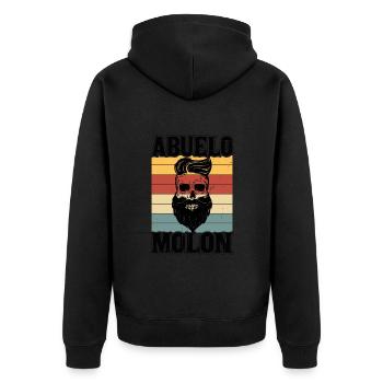 Papou Cool - Veste à capuche bio Premium Unisexe - noir - Dos - Nico (187cm)