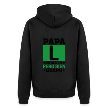 Nouveau Papa - Veste à capuche bio Premium Unisexe - noir - Dos - Nico (187cm)