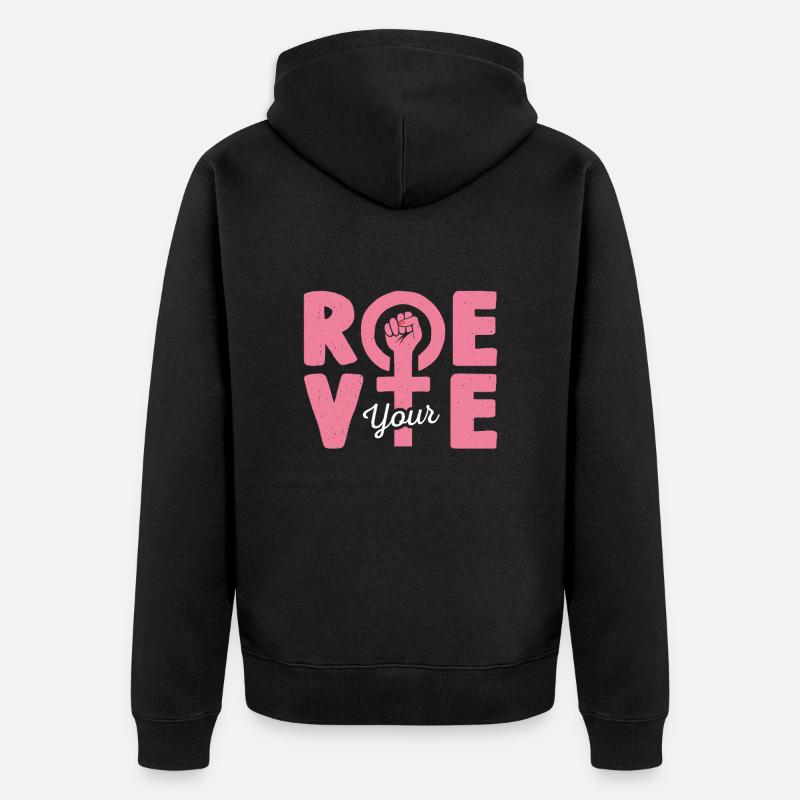 Roe Votre Vote - Veste à capuche bio Premium Unisexe - noir