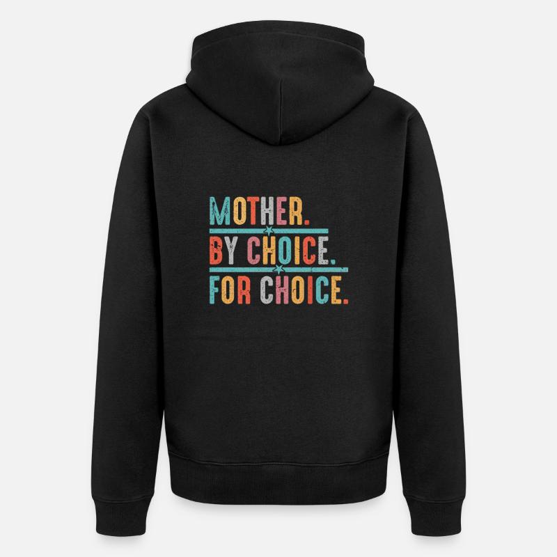 Mère Par Choix - Veste à capuche bio Premium Unisexe - noir