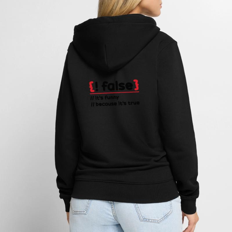 Programmeur Programmation Logiciel Codage Codeur Veste à capuche bio Premium Unisexe