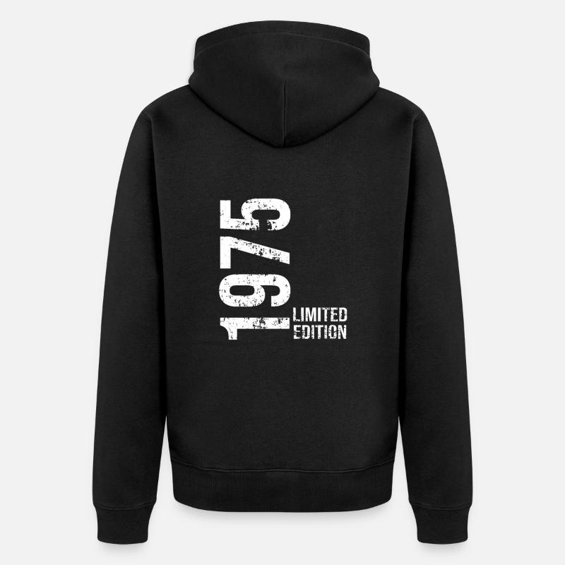 Edition Limitée De 1975 - Veste à capuche bio Premium Unisexe - noir