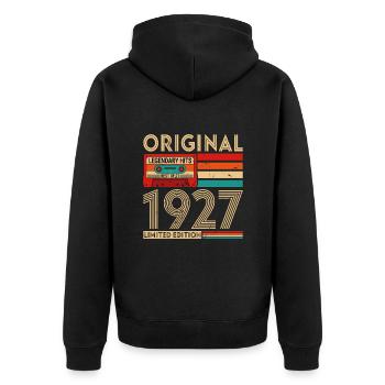 Legendary Original Successes The Best Of 1927 - Unisex Premium Organic Zip Hoodie - black - Back - Nico (187cm)