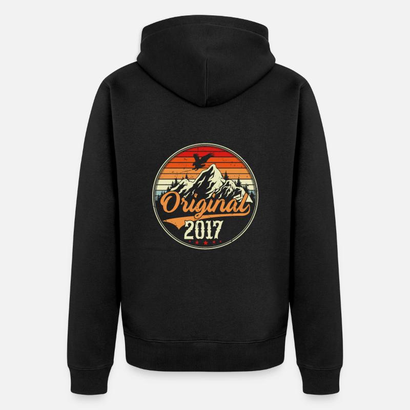 Original 2017 - Unisex Premium Bio Zip Hoodie - Schwarz