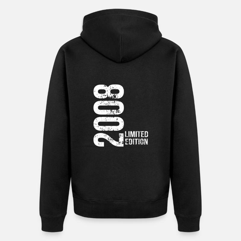 Edition Limitée De 2008 - Veste à capuche bio Premium Unisexe - noir