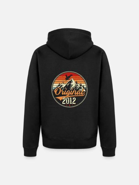 Original 2012 - Unisex Premium Organic Zip Hoodie - black