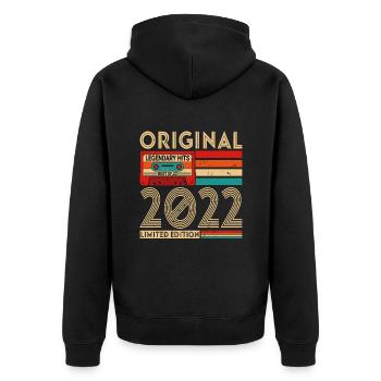 Succès Légendaires Originaux Le Meilleur De 2022 - Veste à capuche bio Premium Unisexe - noir - Dos - Nico (187cm)