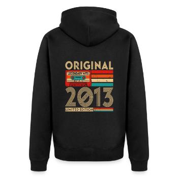 Succès Légendaires Originaux Le Meilleur De 2013 - Veste à capuche bio Premium Unisexe - noir - Dos - Nico (187cm)